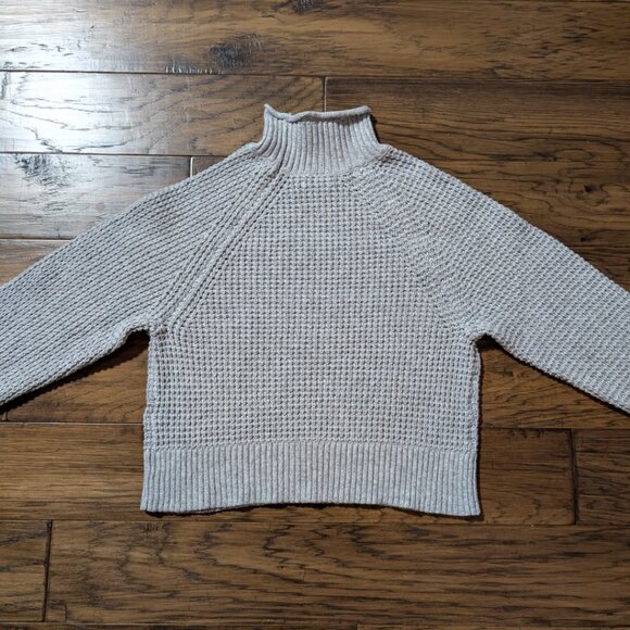 American Eagle Dreamspun mock neck sweater grey size XS/small - Picture 15 of 16